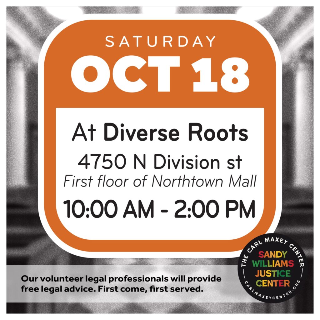 carl maxey free legal clinic 10:18